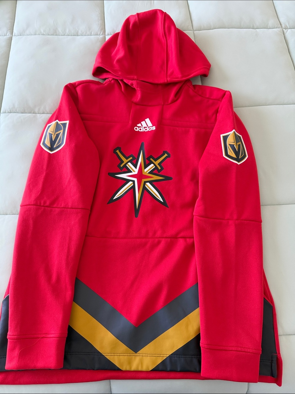 Adidas Women’s Red Vegas Golden Knights Hockey Pullover Hoodie